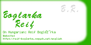 boglarka reif business card